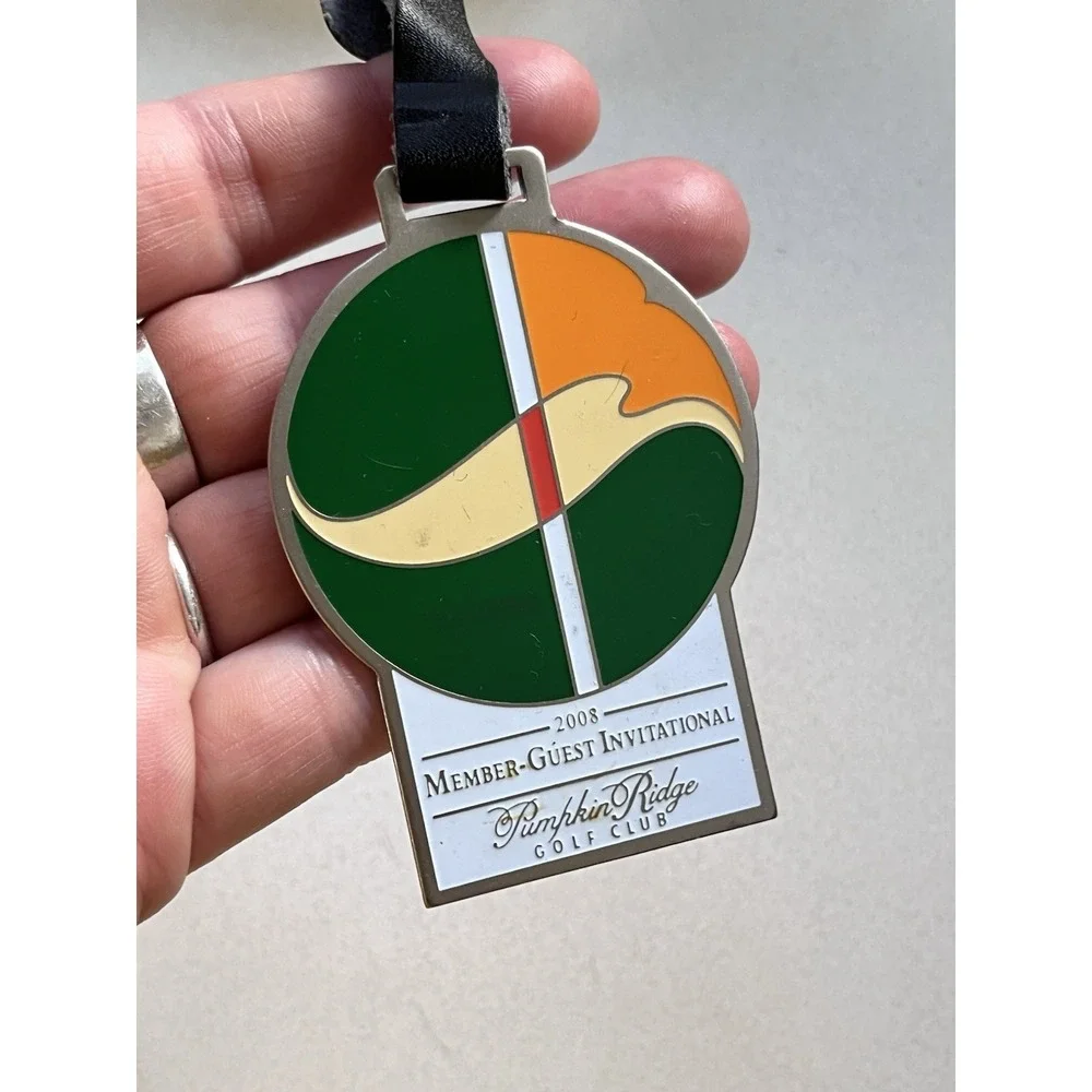 Pumpkin Ridge Golf Club 2008 Member-Guest Invitational Metal Enamel (?) Bag Tag